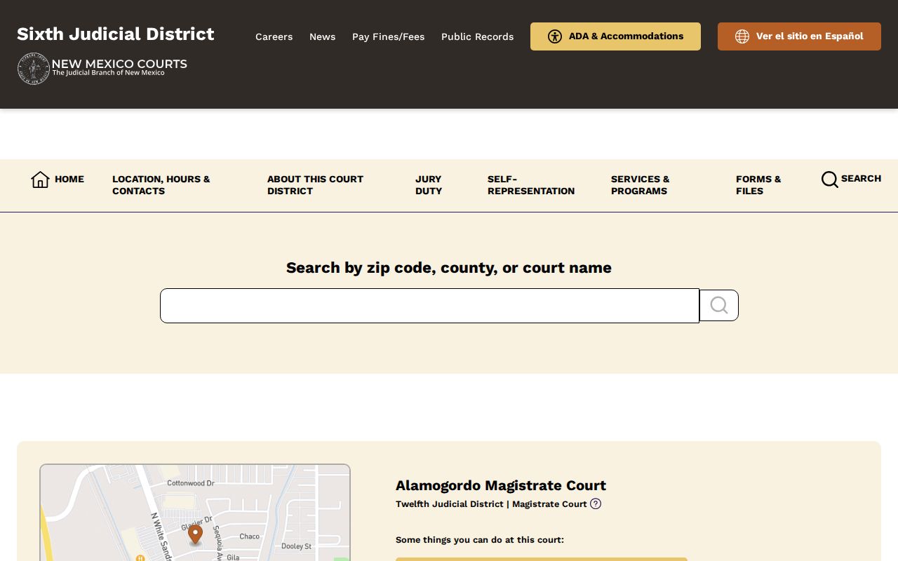 Luna County warrant records, Sixth Judicial District court finder